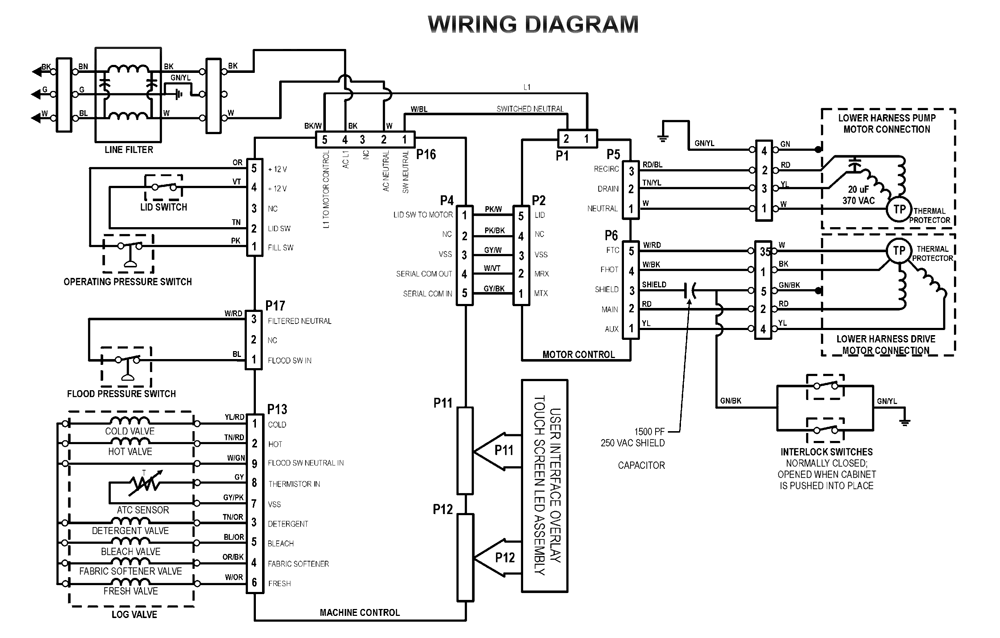 Whirlpool Calypso Washer Repair Guide, Whirlpool Top Load Washer Wiring Diagram