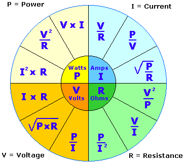 compare amp to volt conversion