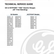 GE Hotpoint Electric Range Service Manual