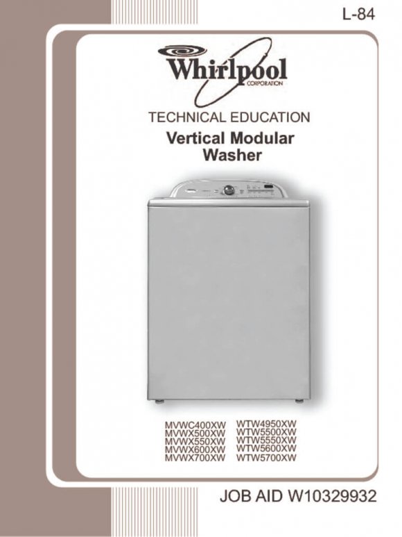 Whirlpool Top Load Washer Service Manual