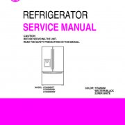 LG French Door Bottom Freezer Refrigerator LFX25950 Service Manual